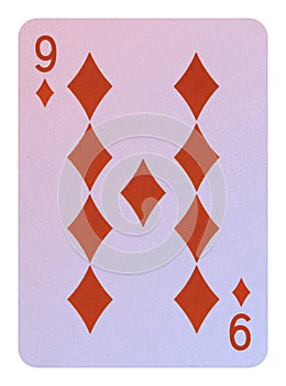 Playing cards, Nine of diamonds