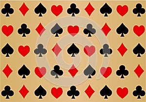playing cards poker background vector