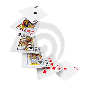 Playing cards poker casino