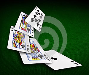 Playing cards poker casino