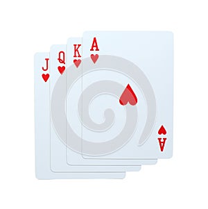 Playing cards poker