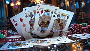 Playing Cards Poker Rummy Cribbage Gambling Solitaire