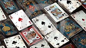 Playing Cards Poker Rummy Cribbage Gambling Solitaire