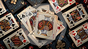 Playing Cards Poker Rummy Cribbage Gambling Solitaire