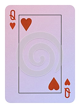 Playing cards, Queen of hearts