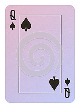 Playing cards, Queen of spades