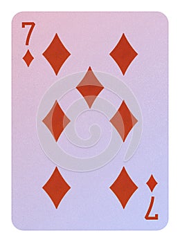 Playing cards, Seven of diamonds