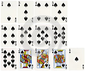 Playing Cards - Spades Suit