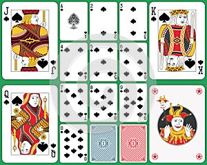 Playing Cards Spades Suit