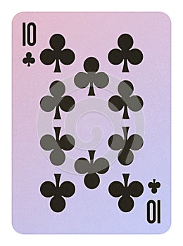 Playing cards, Ten of clubs