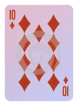 Playing cards, Ten of diamonds