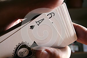 Playing cards tricks focuses