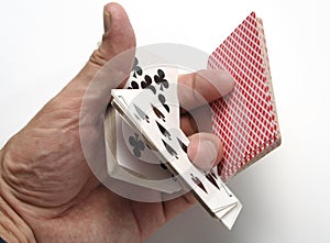 Playing cards tricks focuses