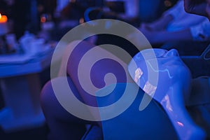 playing cards, two white masks for playing the mafia.