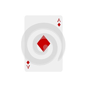 Playing cards on white background. Winning casino poker hand. Vector illustration in trendy flat style. EPS 10.