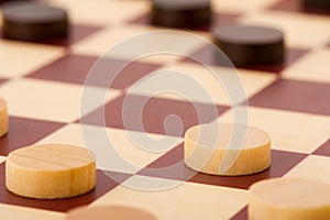 Playing checkers photo