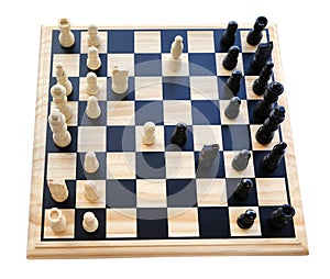 Playing chess with different pieces in board