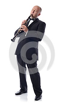 Playing the clarinet