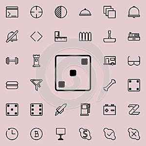 playing dorsum three icon. Detailed set of minimalistic line icons. Premium graphic design. One of the collection icons for websit