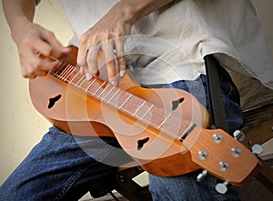 Playing Dulcimer