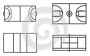 Playing Fields Icons Set 2