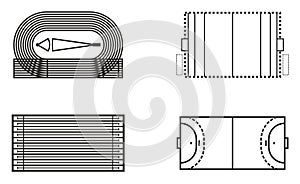 Playing Fields Icons Set 4