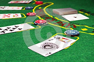 Playing the game of Blackjack