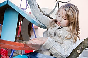 Playing in the garden