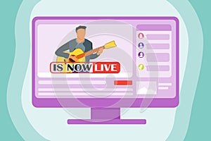 Playing Guitar Live On The Internet