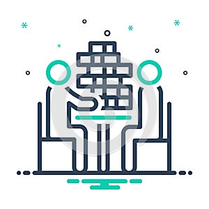 Mix icon for Playing, kid and game