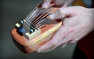 Playing the Kalimba