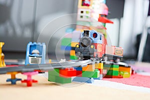 Playing with Lego duplo