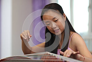 Playing music instrument