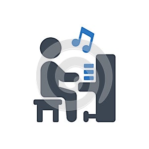 Playing Organ Music Icon