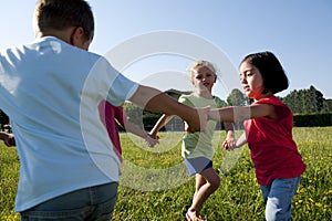 Playing ring-around-the-rosy photo