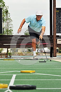 Playing Shuffleboard