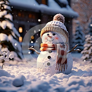 playing in the snow and building a snowman k uhd very detaile