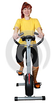 Playing sports on a velosimulator