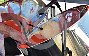 Playing Steel Drums at Art Festival