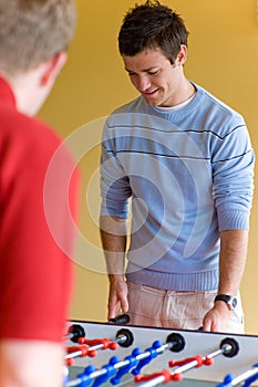 Playing Table Football photo