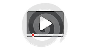 Playing Video Media with Play Icon and Loading Bar