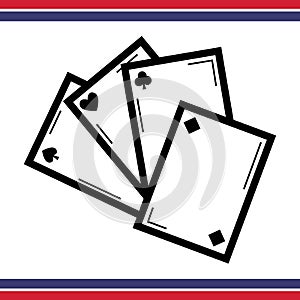 Playingcards. Vector illustration decorative design