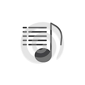 Playlist icon vector