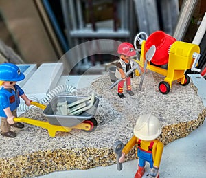 Playmobil. Construction workers.