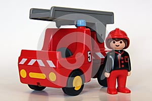 Playmobil - Firefighter with fire engine