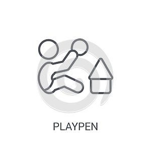 Playpen icon. Trendy Playpen logo concept on white background fr