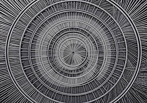 Plays with light and shadow, enhancing the dimensionality of the