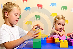 Playschool with blocks