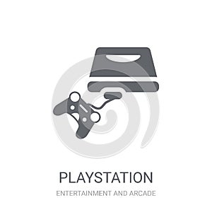 Playstation icon. Trendy Playstation logo concept on white background from Entertainment and Arcade collection