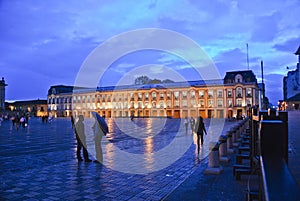 Plaza Bolivar at dusk